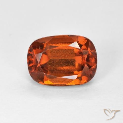 2.05 ct Orange Hessonite Garnet Stone, Natural Hessonite Garnet in Cushion-Cut Shape for Sale