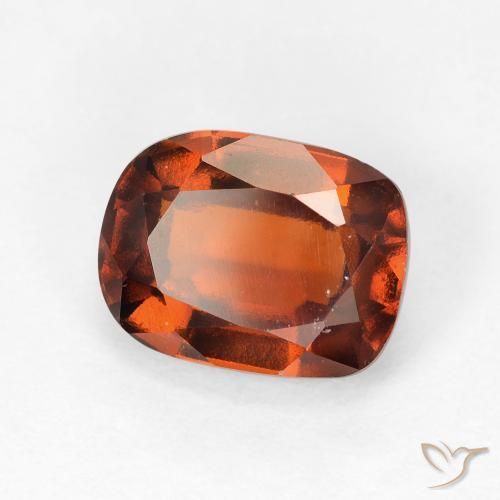 2.60 ct Orange Hessonite Garnet Stone, Natural Hessonite Garnet in Cushion-Cut Shape for Sale