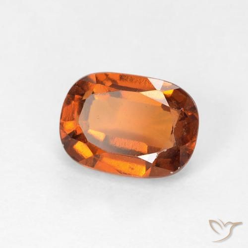 1.22 ct Orange Hessonite Garnet Stone, Natural Hessonite Garnet in Cushion-Cut Shape for Sale