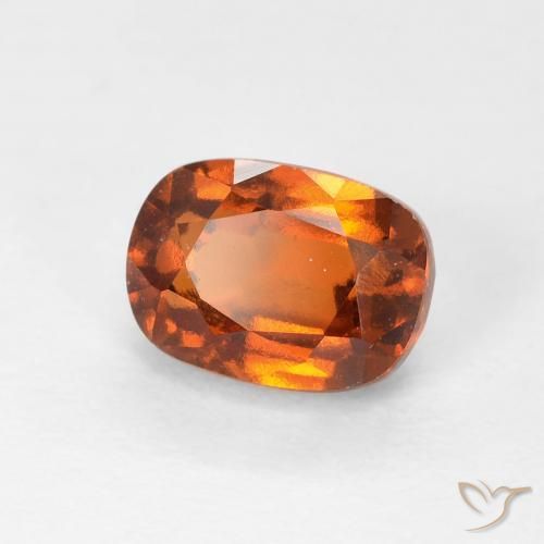 1.51 ct Orange Hessonite Garnet Stone, Natural Hessonite Garnet in Cushion-Cut Shape for Sale