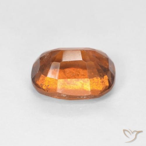 Hessonite Garnet Gemstone in 8 x 6 mm (calibrated) Size for Sale, Hessonite Garnet Stone in Medium Orange Color