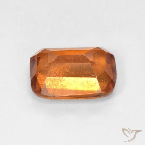 Hessonite Garnet Gemstone in 8 x 6 mm (calibrated) Size for Sale, Hessonite Garnet Stone in Medium Orange Color