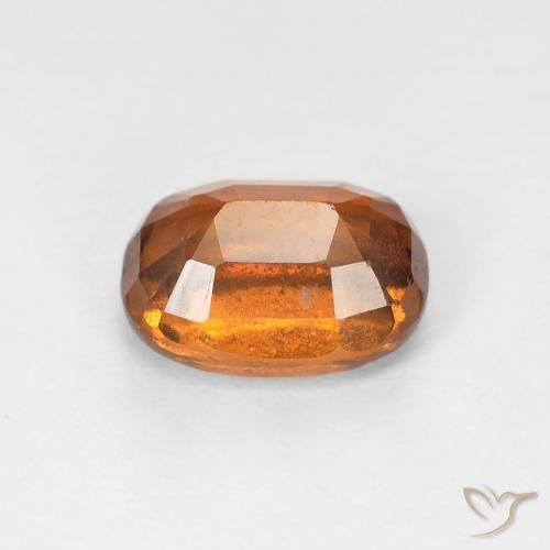 Hessonite Garnet Gemstone in 6 x 6 mm (calibrated) Size for Sale, Hessonite Garnet Stone in Amber Orange Color