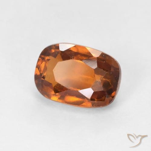 1.45 ct Orange Hessonite Garnet Stone, Natural Hessonite Garnet in Cushion-Cut Shape for Sale