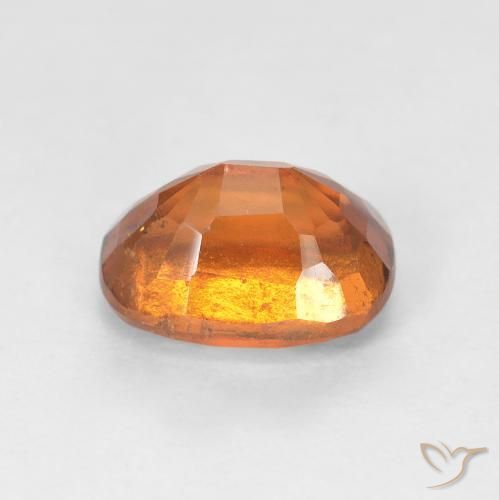 Hessonite Garnet Gemstone in 8 x 6 mm (calibrated) Size for Sale, Hessonite Garnet Stone in Medium Dark-Orange Color