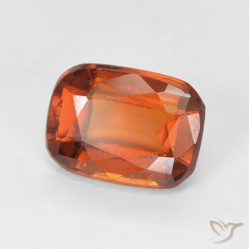 2.08 ct Orange Hessonite Garnet Stone, Natural Hessonite Garnet in Cushion-Cut Shape for Sale