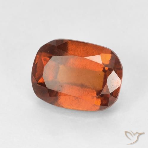 2.29 ct Orange Hessonite Garnet Stone, Natural Hessonite Garnet in Cushion-Cut Shape for Sale