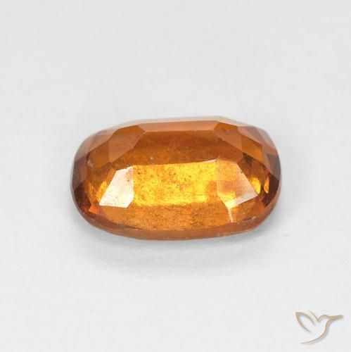 Hessonite Garnet Gemstone in 8 x 6 mm (calibrated) Size for Sale, Hessonite Garnet Stone in Medium Orange Color