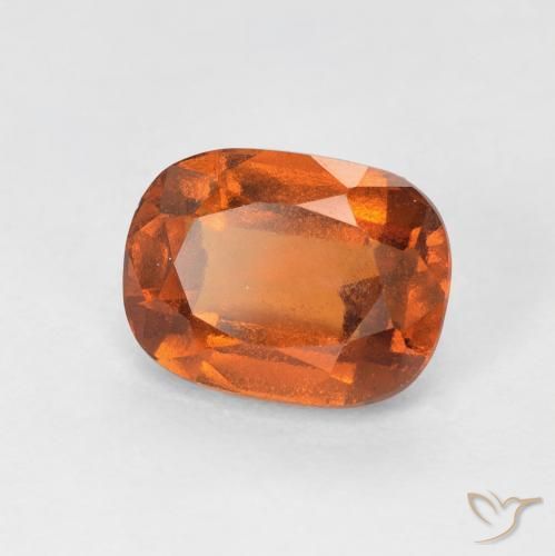 1.82ct Natural Deep Orange Hessonite Garnet, Cushion, VS