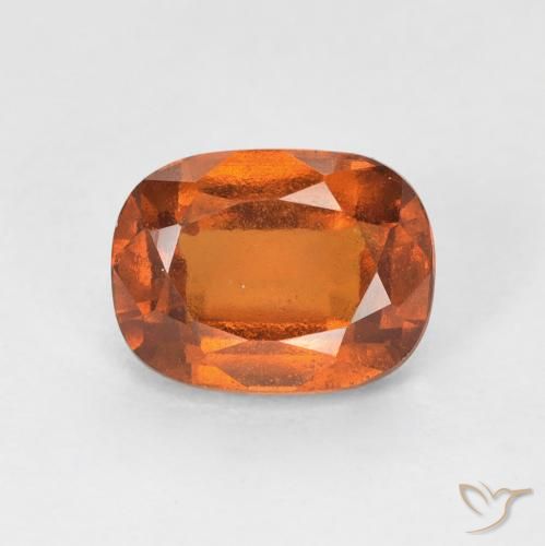 1.82 ct Orange Hessonite Garnet Stone, Natural Hessonite Garnet in Cushion-Cut Shape for Sale