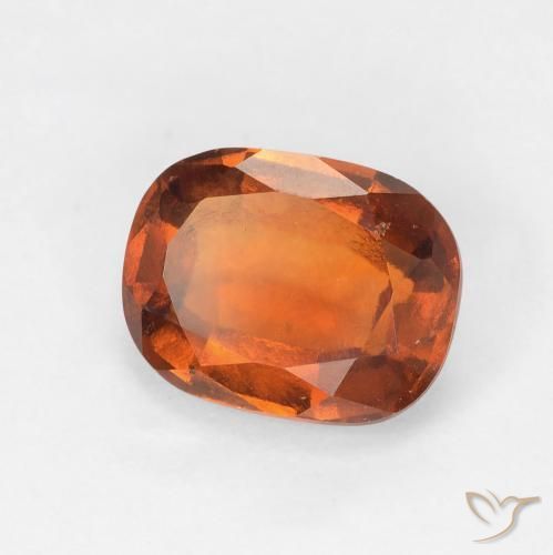 2.39 ct Orange Hessonite Garnet Stone, Natural Hessonite Garnet in Cushion-Cut Shape for Sale