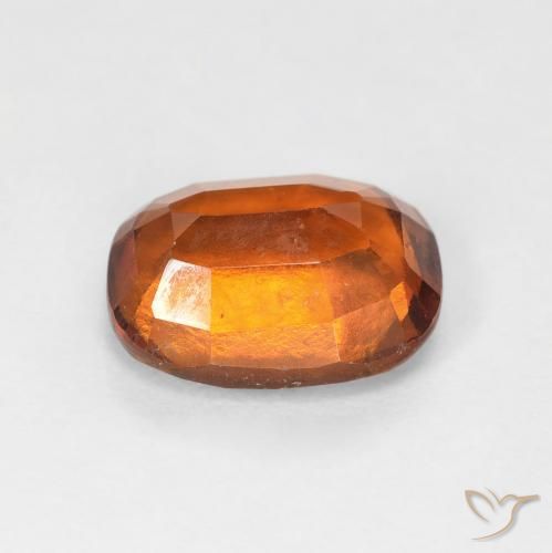 Hessonite Garnet Gemstone in 9 x 7 mm (calibrated) Size for Sale, Hessonite Garnet Stone in Deep Orange Color
