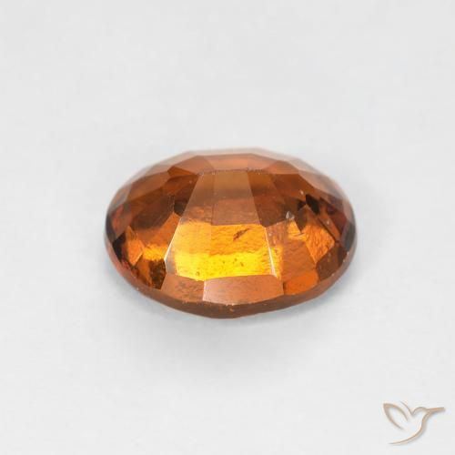 Hessonite Garnet Gemstone in 8 x 6 mm (calibrated) Size for Sale, Hessonite Garnet Stone in Dark Orange Color