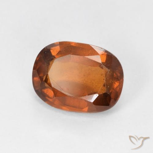 2.27 ct Orange Hessonite Garnet Stone, Natural Hessonite Garnet in Cushion-Cut Shape for Sale