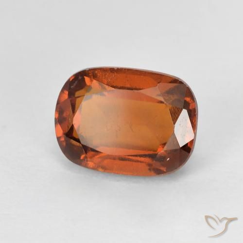 2.29 ct Orange Hessonite Garnet Stone, Natural Hessonite Garnet in Cushion-Cut Shape for Sale