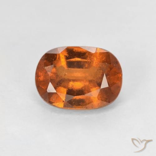 1.22ct Natural Deep Orange Hessonite Garnet, Oval, VS-SI