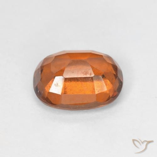 Hessonite Garnet Gemstone in 8 x 6 mm (calibrated) Size for Sale, Hessonite Garnet Stone in Medium Dark-Orange Color