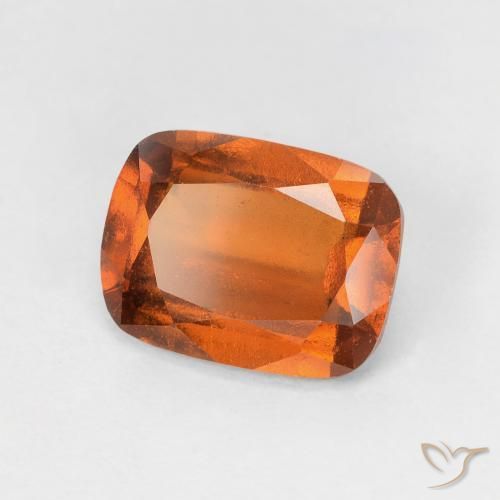 2.52 ct Orange Hessonite Garnet Stone, Natural Hessonite Garnet in Cushion-Cut Shape for Sale