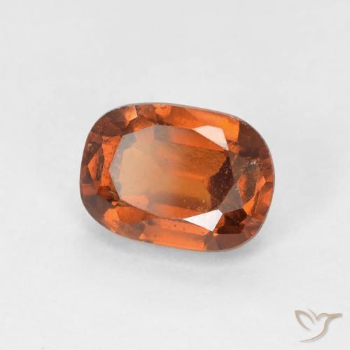 1.33ct Natural Medium Dark-Orange Hessonite Garnet, Oval, VS