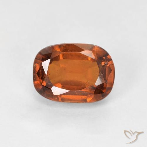 1.33 ct Orange Hessonite Garnet Stone, Natural Hessonite Garnet in Oval Facet Shape for Sale
