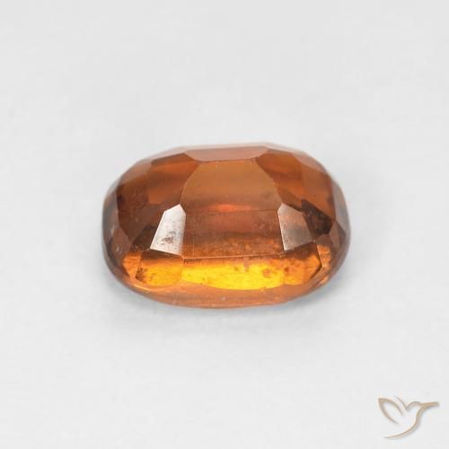 Hessonite Garnet Gemstone in 7 x 5 mm (calibrated) Size for Sale, Hessonite Garnet Stone in Medium Dark-Orange Color