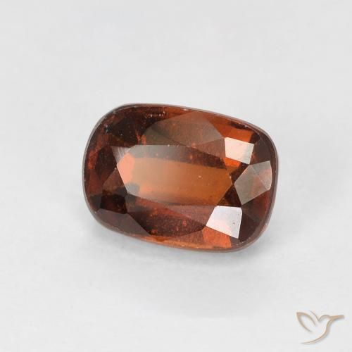 1.43 ct Orange Hessonite Garnet Stone, Natural Hessonite Garnet in Cushion-Cut Shape for Sale