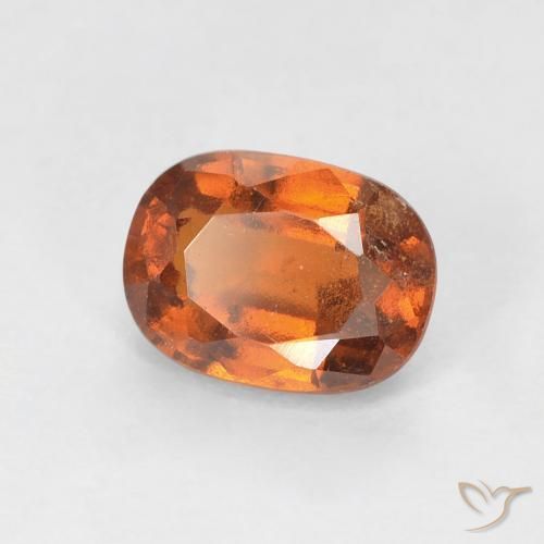 1.12 ct Orange Hessonite Garnet Stone, Natural Hessonite Garnet in Cushion-Cut Shape for Sale