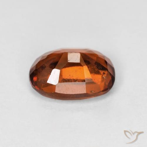 Hessonite Garnet Gemstone in 8 x 6 mm (calibrated) Size for Sale, Hessonite Garnet Stone in Amber Orange Color