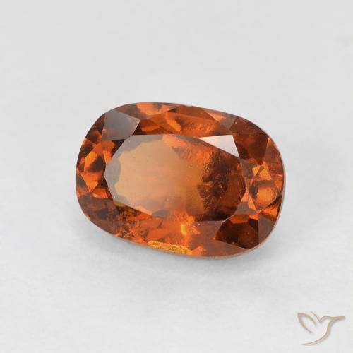1.94 ct Orange Hessonite Garnet Stone, Natural Hessonite Garnet in Oval Facet Shape for Sale