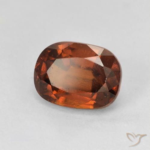 2.32 ct Orange Hessonite Garnet Stone, Natural Hessonite Garnet in Cushion-Cut Shape for Sale