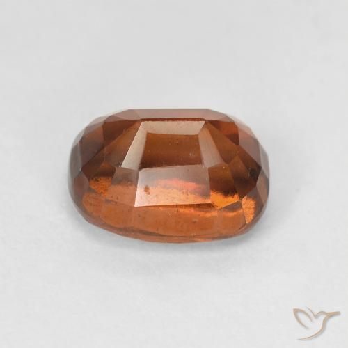 Hessonite Garnet Gemstone in 8 x 6 mm (calibrated) Size for Sale, Hessonite Garnet Stone in Medium Orange Color