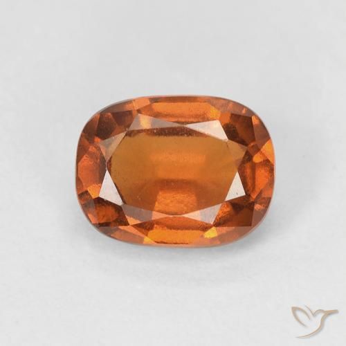 1.83ct Natural Medium Dark-Orange Hessonite Garnet, Cushion, VVS-VS