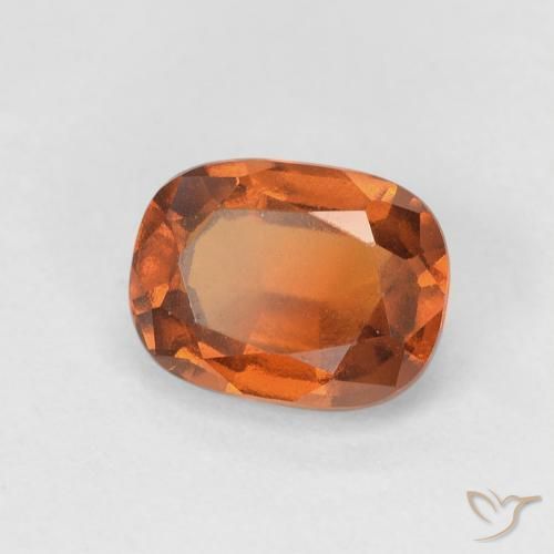 1.83 ct Orange Hessonite Garnet Stone, Natural Hessonite Garnet in Cushion-Cut Shape for Sale