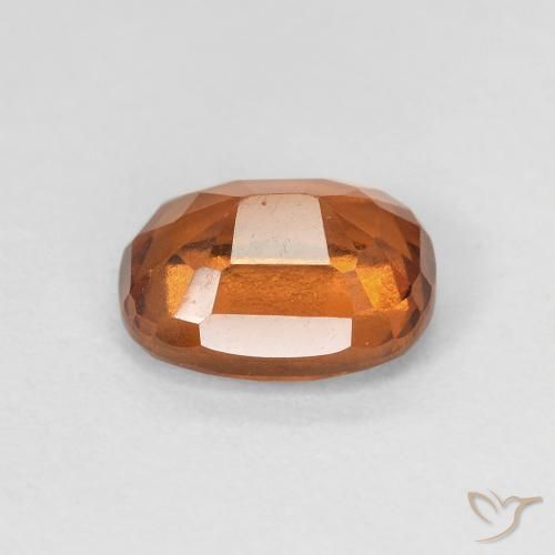 Hessonite Garnet Gemstone in 8 x 6 mm (calibrated) Size for Sale, Hessonite Garnet Stone in Medium Dark-Orange Color