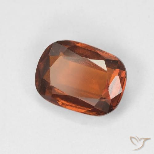 1.75 ct Orange Hessonite Garnet Stone, Natural Hessonite Garnet in Cushion-Cut Shape for Sale