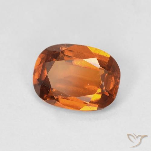 1.42 ct Orange Hessonite Garnet Stone, Natural Hessonite Garnet in Cushion-Cut Shape for Sale