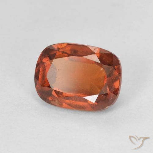 1.87 ct Orange Hessonite Garnet Stone, Natural Hessonite Garnet in Cushion-Cut Shape for Sale