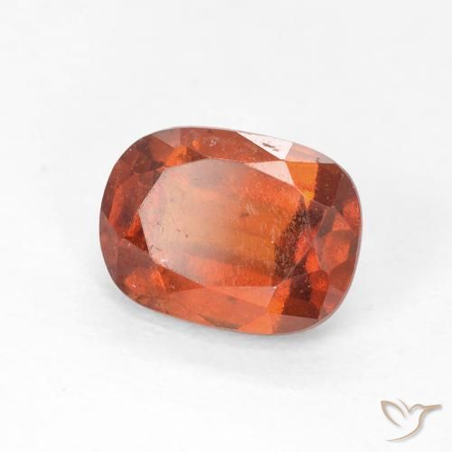 1.94 ct Orange Hessonite Garnet Stone, Natural Hessonite Garnet in Cushion-Cut Shape for Sale