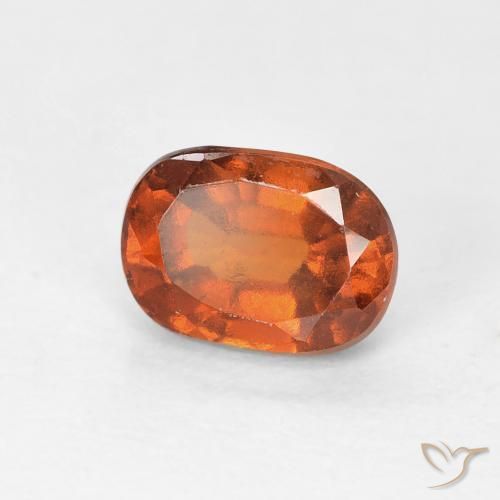 1.29 ct Orange Hessonite Garnet Stone, Natural Hessonite Garnet in Cushion-Cut Shape for Sale