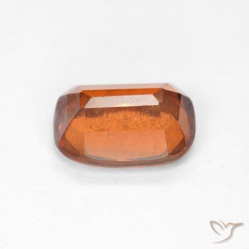 Hessonite Garnet Gemstone in 8 x 6 mm (calibrated) Size for Sale, Hessonite Garnet Stone in Medium Dark-Orange Color