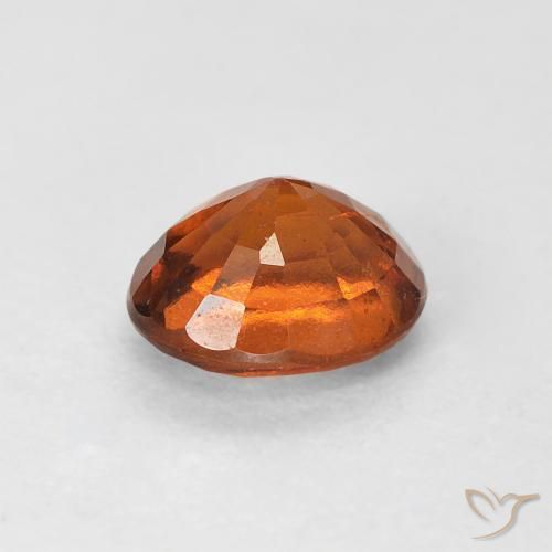 Hessonite Garnet Gemstone in 5.8 x 4.9 mm Size for Sale, Hessonite Garnet Stone in Warm Orange Color