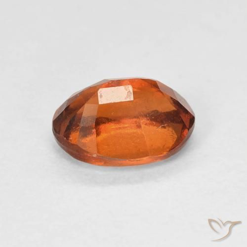 Hessonite Garnet Gemstone in 7 x 5 mm (calibrated) Size for Sale, Hessonite Garnet Stone in Reddish Orange Color