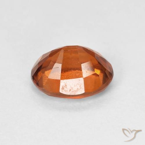 Hessonite Garnet Gemstone in 7.4 x 5.8 mm Size for Sale, Hessonite Garnet Stone in Deep Orange Color