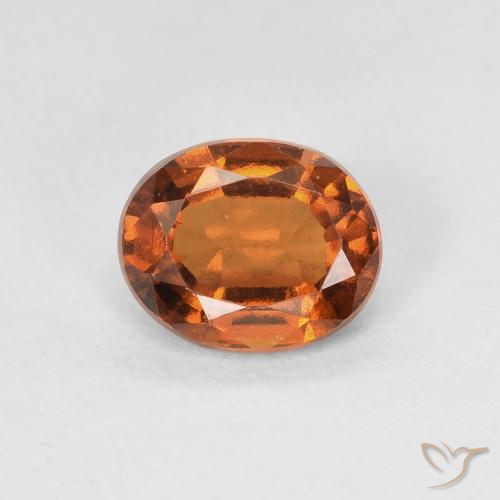 1.22ct Natural Reddish Orange Hessonite Garnet, Oval, VVS-VS