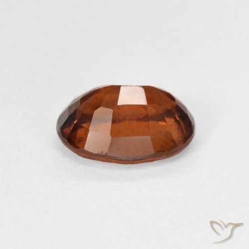 Hessonite Garnet Gemstone in 7.8 x 5.8 mm Size for Sale, Hessonite Garnet Stone in Medium Orange Color