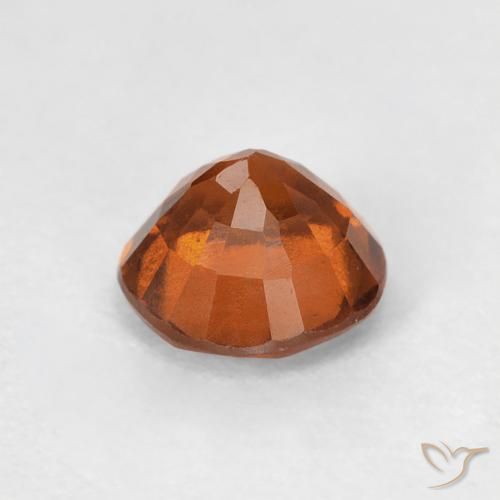 Hessonite Garnet Gemstone in 6 mm (calibrated) Size for Sale, Hessonite Garnet Stone in Amber Orange Color