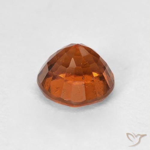 Hessonite Garnet Gemstone in 6 mm (calibrated) Size for Sale, Hessonite Garnet Stone in Medium Orange Color