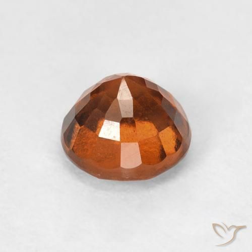 Hessonite Garnet Gemstone in 5.5 mm (calibrated) Size for Sale, Hessonite Garnet Stone in Amber Orange Color