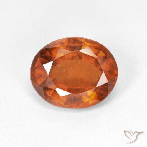 2.39ct Natural Amber Orange Hessonite Garnet, Oval, VS