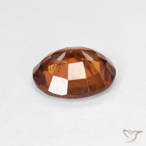 Hessonite Garnet Gemstone in 9 x 7 mm (calibrated) Size for Sale, Hessonite Garnet Stone in Deep Orange Color